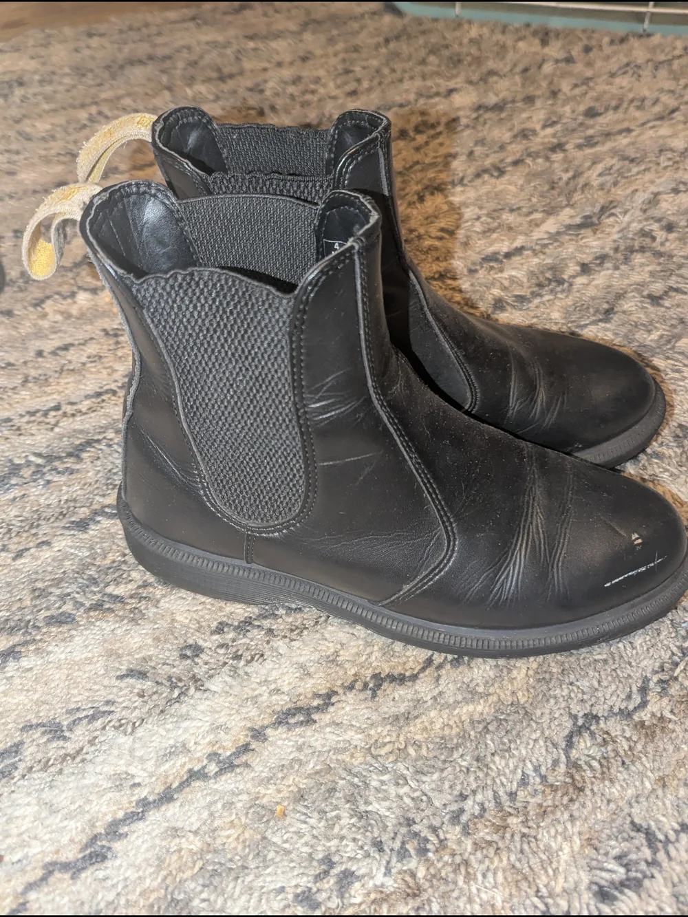 Dr. Martens Black Leather Chelsea Ankle Boots